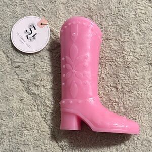 Pink Women's Cowboy Boot candle